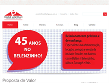 Tablet Screenshot of imobiliariapaulo.com.br